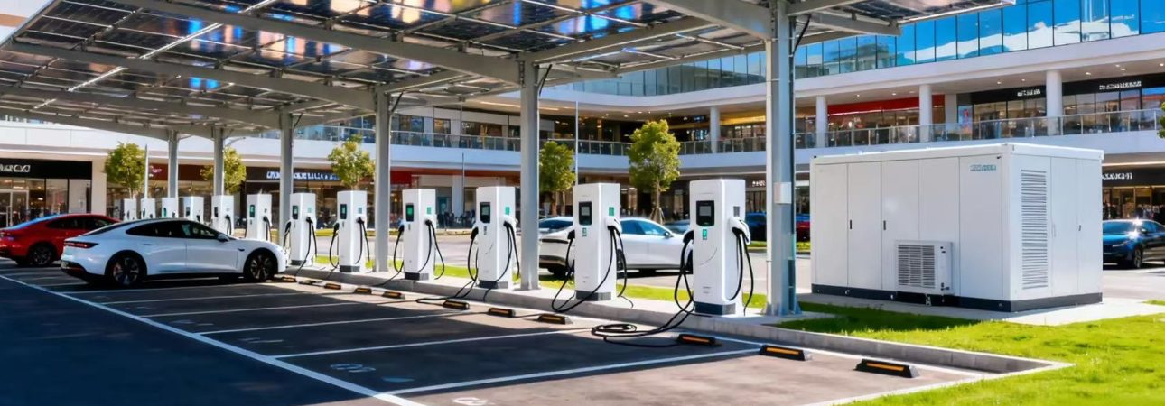 solar, battery storage system, ev charger integrate together-